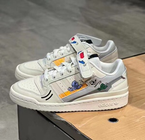 adidas阿迪达斯三叶草男子FORUM LOW 低帮经典复古休闲鞋GX2181