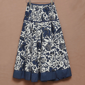 清凉一夏天棉麻透气半身裙薄款 大摆沙滩裙民族风休闲a字裙长裙子