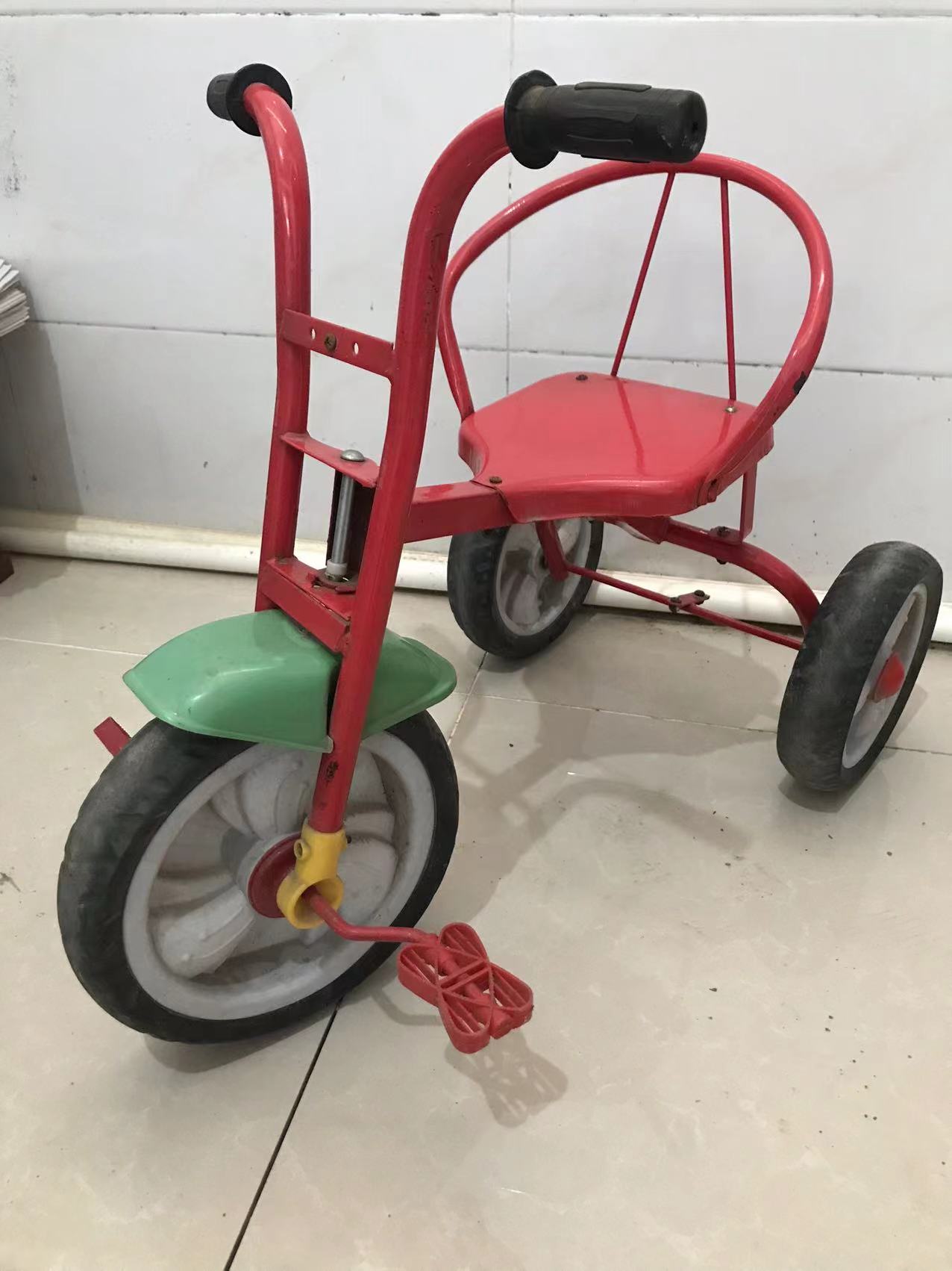 年代二手老式儿童四轮车