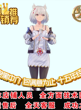 二次元live2d虚拟主播卡通形象acfun定制vup直播数字人vtuber代做