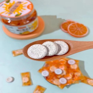 姗姗物语网红维c陈皮含片海盐薄荷糖果150g 过年货办公室零食 罐装