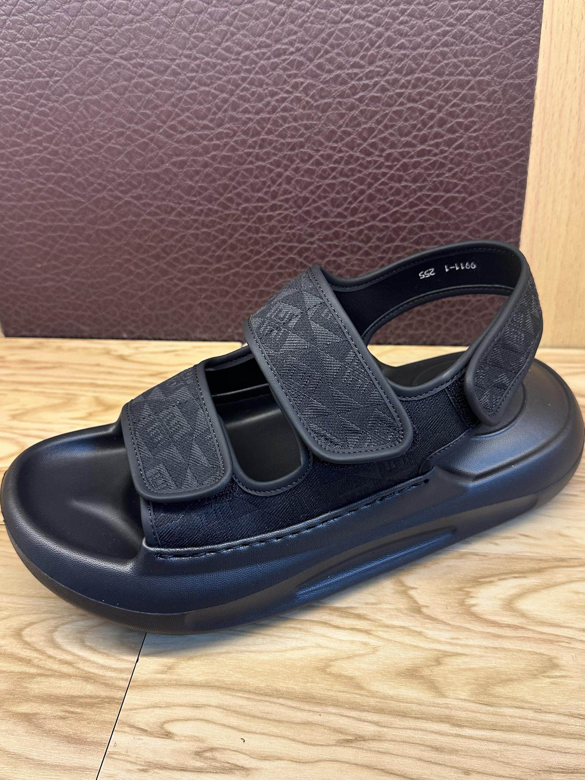 NATIONAL TIDE POPULAR SANDALS MENS 2024 NEW SUMMER WEAR-LIKE ROMAN SHOES THICK-SOLED FLATFORM CASUAL BEACH SHOES