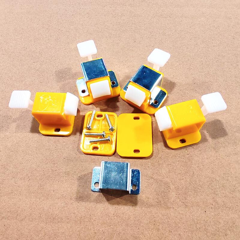 长咀机架扣铁盖TEC183黄色卡夹