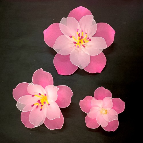 丝网花桃花装饰布置舞台演出花艺