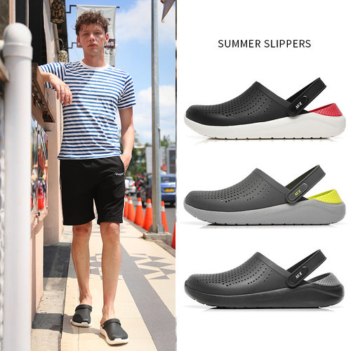 男士拖鞋夏季外穿踩屎感洞洞鞋