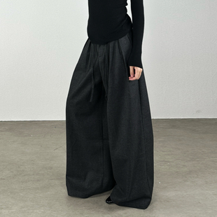 裤 尢系UXI 西装 休闲裤 2025早秋高级感慵懒风宽松显瘦阔腿裤