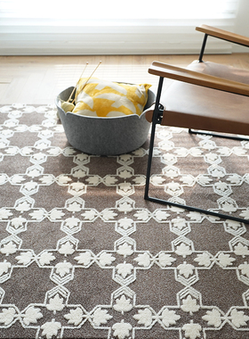 CASTLE GARDEN提花毛绒抗菌海绵复合地毯 枫叶