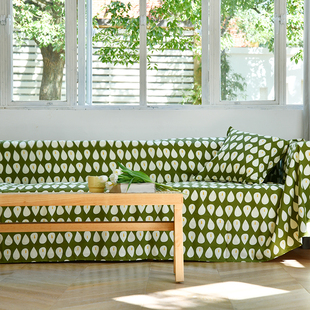 Castle Garden加厚三人双人位单人位万能盖巾全盖沙发盖布 水芭蕉