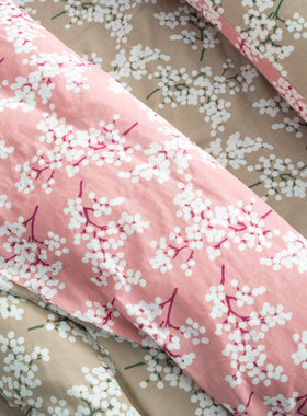 CASTLE GARDEN双层纱新疆棉床品套件枕套/被套/床单/床笠单装南天