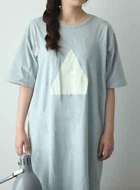 Castle GardenONE PIECE纯棉立体剪裁好版型三角长裙 绿色