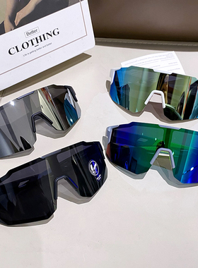 连体骑行防紫外线男女太阳镜