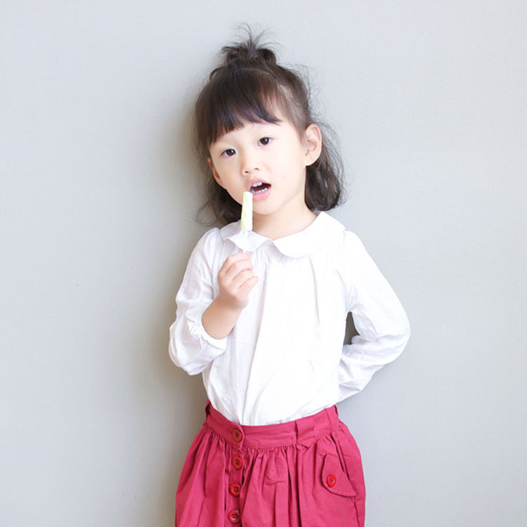 Chemise fille à manche longue - Ref 2085280 Image 1