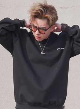 SSTD2024春季新品三周年卫衣圆领休闲运动宽松潮流百搭长袖韩版