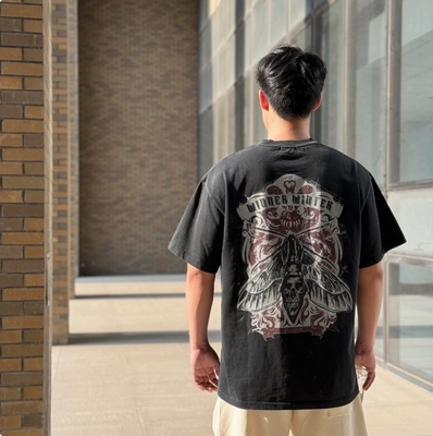 SSTD 夏季新品蜕变短袖水洗重磅藏胸藏肚子300斤可穿街头时尚透气