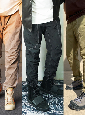 [270斤可穿]SSTD秋季运动薄如蝉翼金属尼龙修身显瘦休闲工装裤