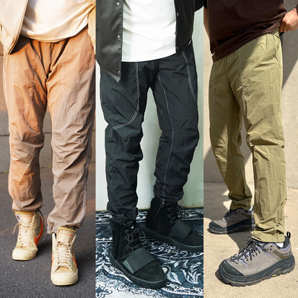 [270斤可穿]SSTD秋季运动薄如蝉翼金属尼龙修身显瘦休闲工装裤