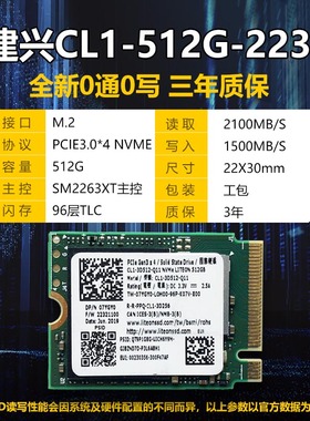 全新建兴M.2 2230固态硬盘256G 512G 1T PCIE笔记本SSD BG4 SN530