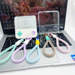 适用于百词斩MAX单词机保护套保护壳透明水晶壳带撞色挂绳钢化膜