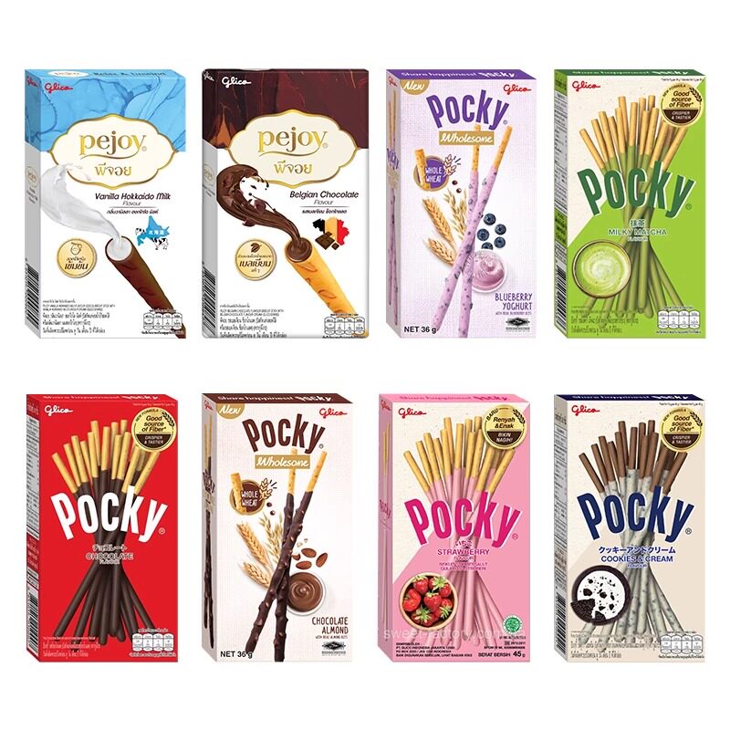 泰国进口格力高Pocky百奇巧克力草莓味高端饼干棒注心网红小零食