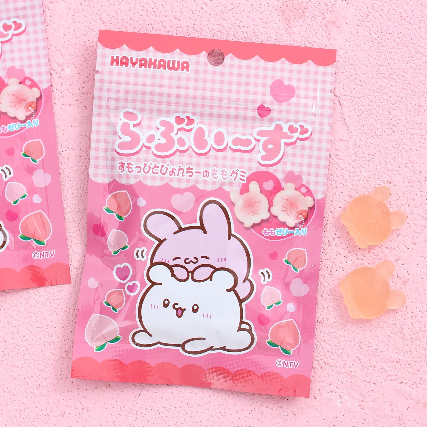 日本进口早川loveez啦卟易子桃子味软糖可爱糖果联名糖果网红零食