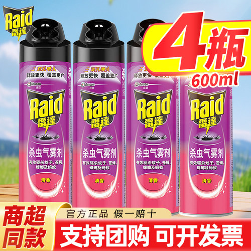雷达杀虫气雾剂无香600ml喷雾
