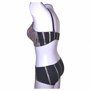 新款 DJ演出服烫钻舞台装 加厚款 夜店酒吧女歌手A钻性感比基尼套装