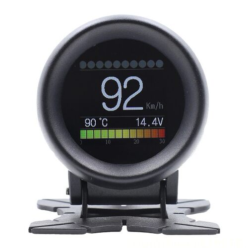 A205 OBD mini多功能仪表  涡轮表 车速表 水温表 油耗仪