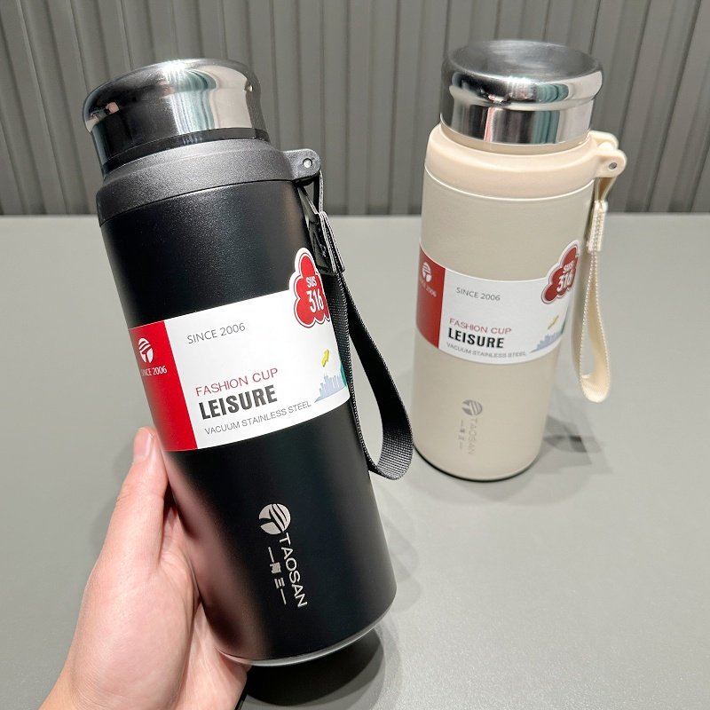 大容量保温杯男女士304不锈钢水杯居家办公简约便携滤网泡茶杯子,餐饮具,保冷/保温杯,淘宝优惠券,粉丝福利购,淘宝优惠卷