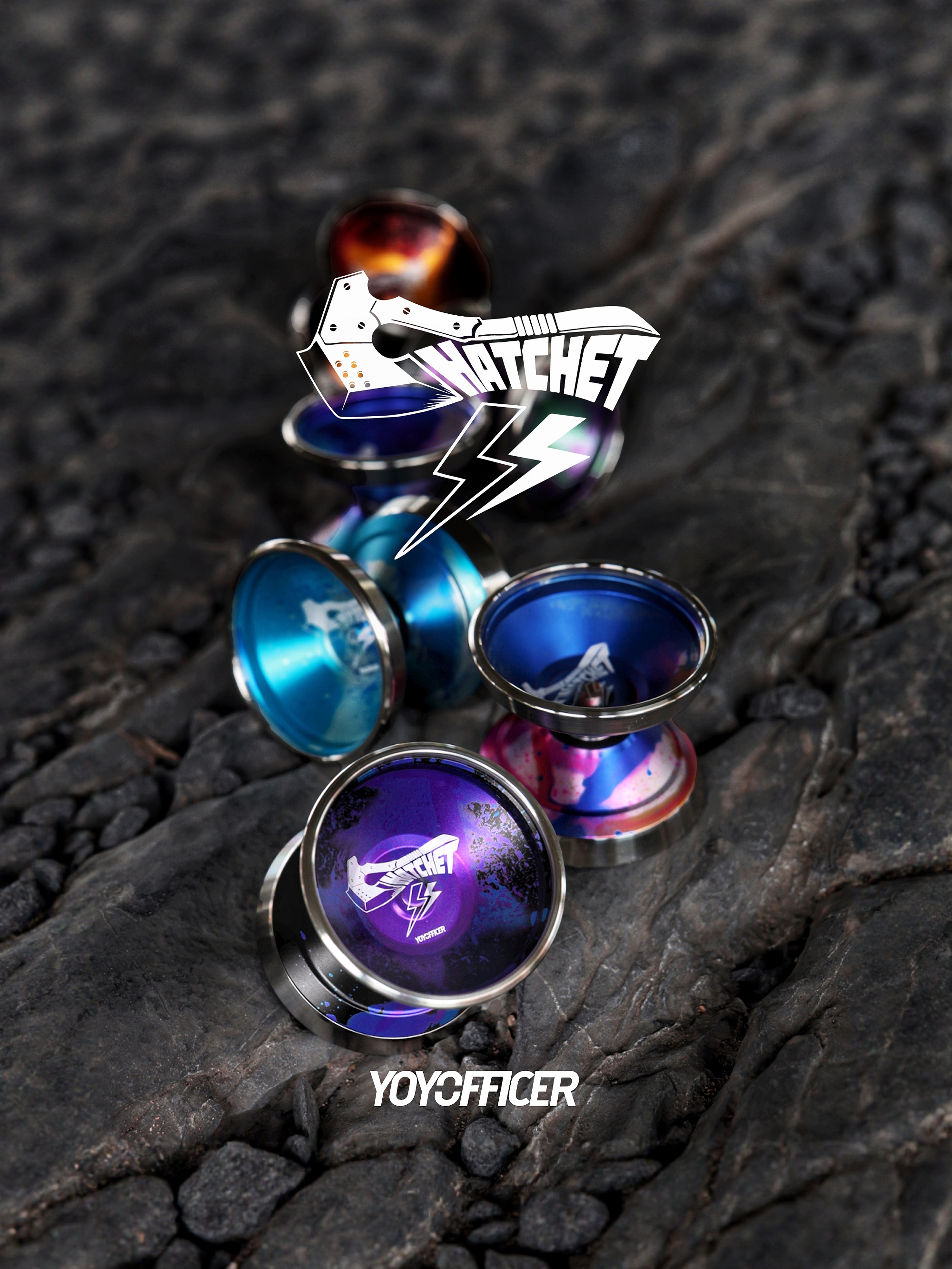 悠悠球 yoyofficer 短战斧Ss Hatchet 2025 金属环1A专业竞技包邮