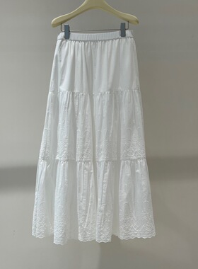 店艾诺丝2025早秋款时尚百搭高腰显瘦A字中长半身裙女D25312C0316