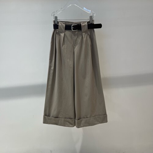 店艾诺丝春季高腰阔腿休闲裤女
