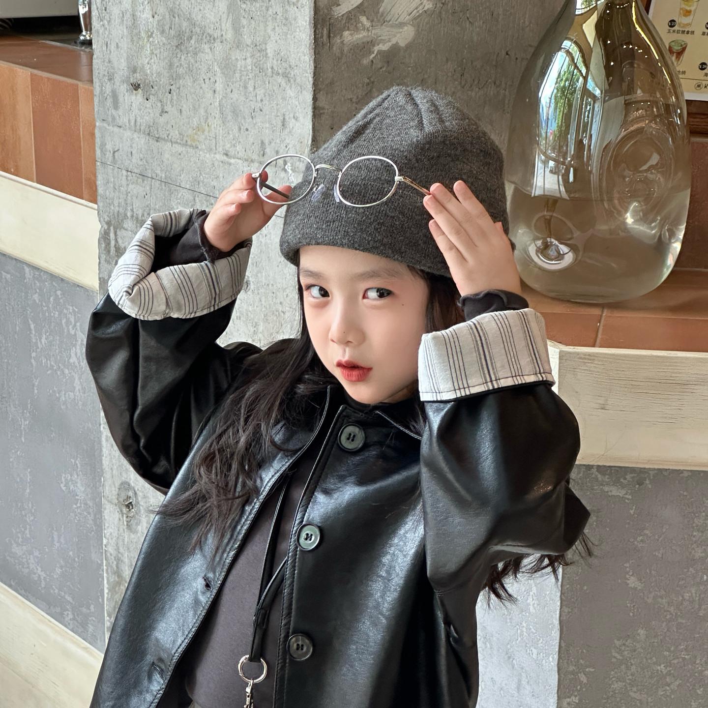 慵懒高级套头冷帽4岁-成人