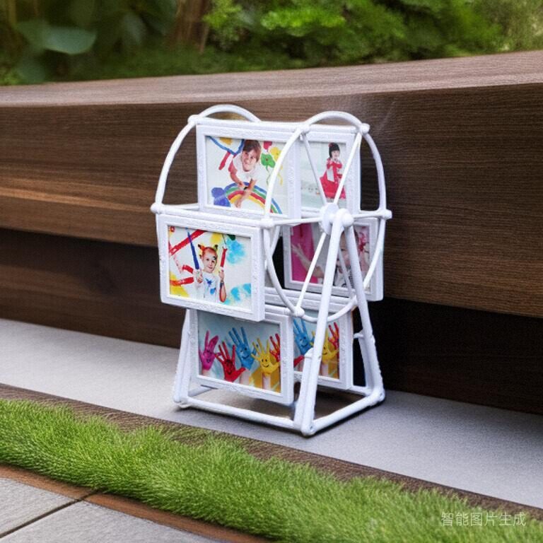 相框摆台摩天轮欧式风车儿童宝宝照片婚纱创意照片框旋转包邮5寸