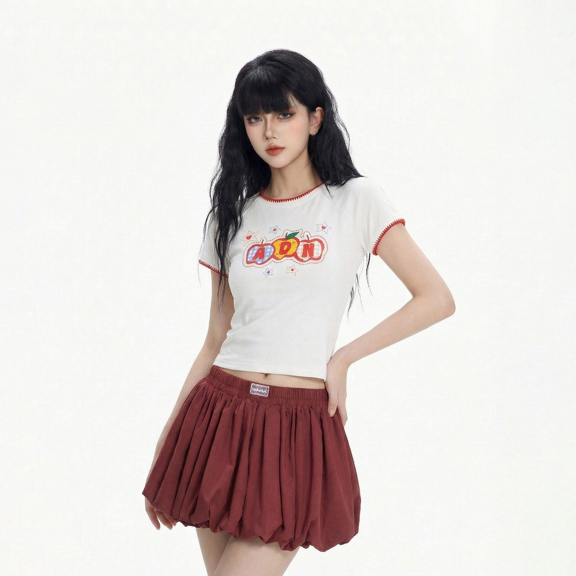 CTB啤酒队长美式复古字母印花短袖T恤女夏季新款宽松显瘦百搭上衣