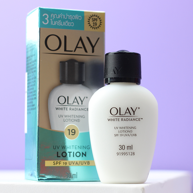 泰国版olay玉兰油三重净白乳液淡斑润肤露粉底霜美白防晒乳液30ml