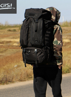 ROGISI陆杰士80L户外徒步登山双肩大背包男女防水旅行背囊BN-015