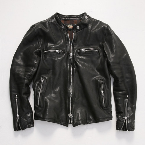 J100潮男皮夹克机车真皮皮衣