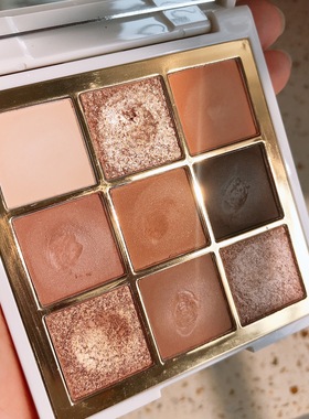 nude眼影盘9色正品专柜牌子闪粉珠光防水ins平价学生大地色眼影女