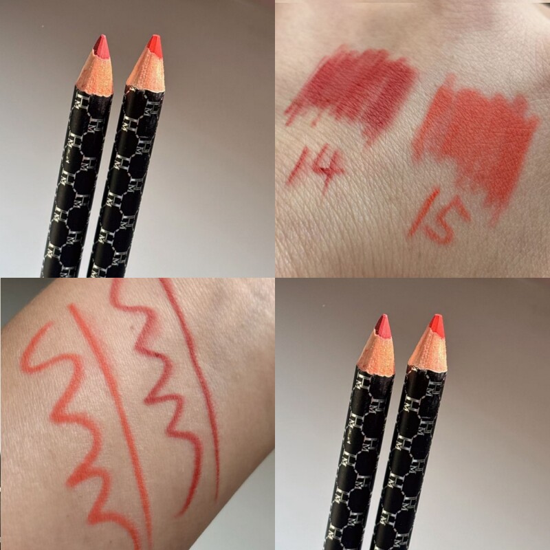 西柚色橙橘色唇线眼线笔眉笔防水不晕染易上色多用笔眉笔彩色显白