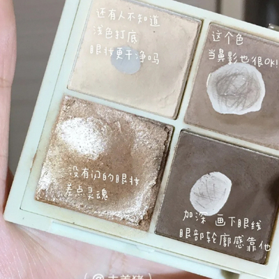 novo烟熏眼影盘小盘便携大地色