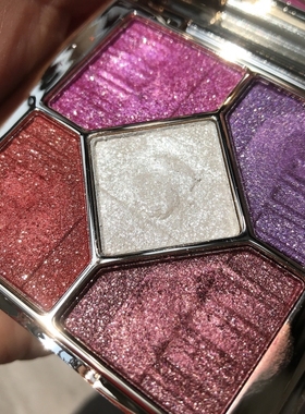 新款爆闪紫色小黑熊眼影维尼小熊珠光哑光一闪到底多色眼影盘2023