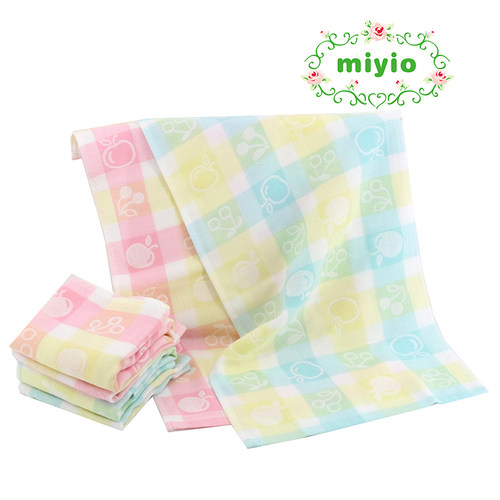 miyio上海双层纱布小毛巾