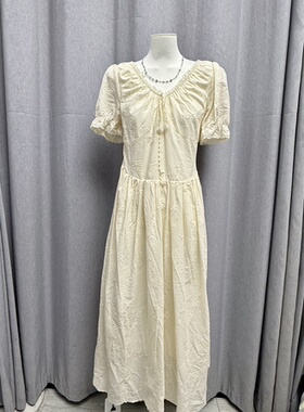 LZHOUSE 2025新款法式甜美初恋裙连衣裙女收腰显瘦温柔风气质长裙