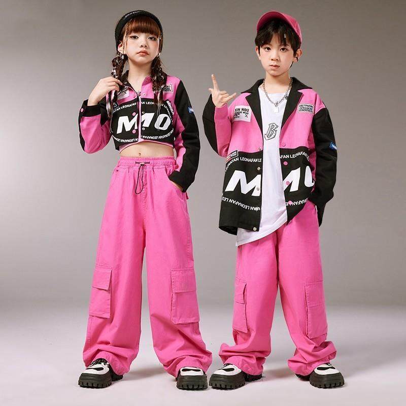 男女童新款街舞潮短款爵士舞机车外套工装裤hiphop套装嘻哈演出服,童装/婴儿装/亲子装,儿童演出服,淘宝优惠券,粉丝福利购,淘宝优惠卷