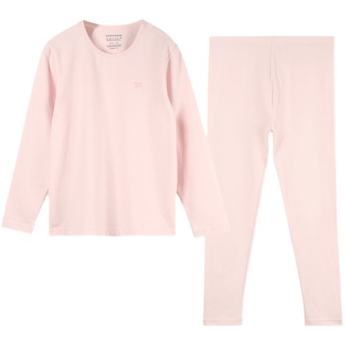 德国舒雅保暖内衣女童纯棉儿童秋衣秋裤套女宝宝打底薄E6/18612W