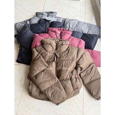 轻盈保暖 防风霍尔多巴吉白鹅绒羽绒服高领短款面包服6260