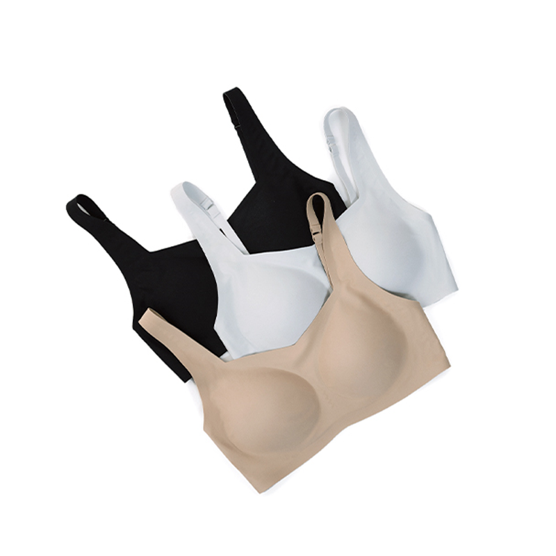 有致 2025春夏新款自然软支撑一体式无痕无钢圈果冻胶文胸101083