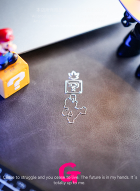 粉G个性创意超级马里奥金属贴纸高级感立体笔记本电脑手机吉他贴