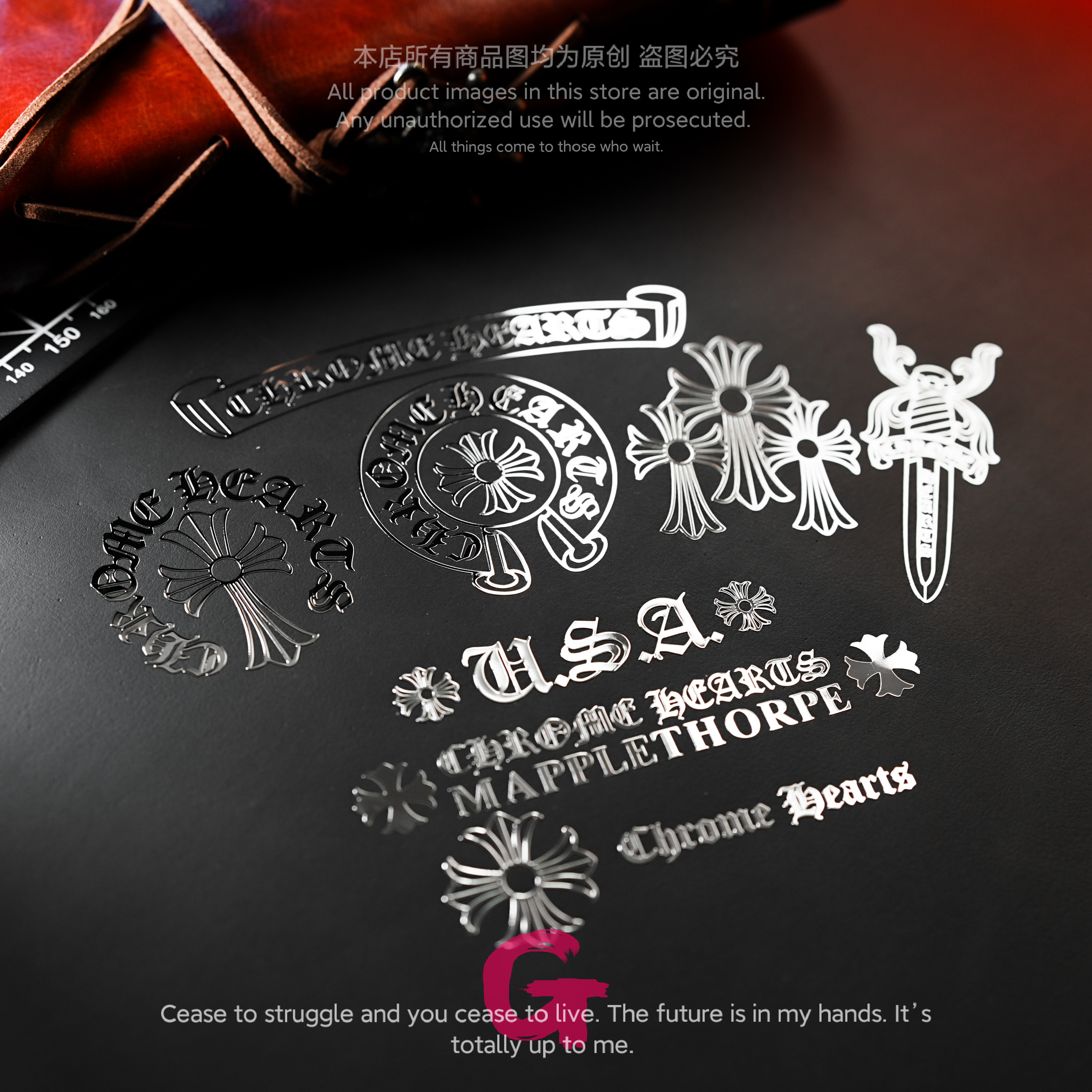 克罗心金属贴纸个性创意高级感手机平板笔记本电脑吉他装饰车贴饰,文具电教/文化用品/商务用品,贴纸/立体贴纸,淘宝优惠券,粉丝福利购,淘宝优惠卷