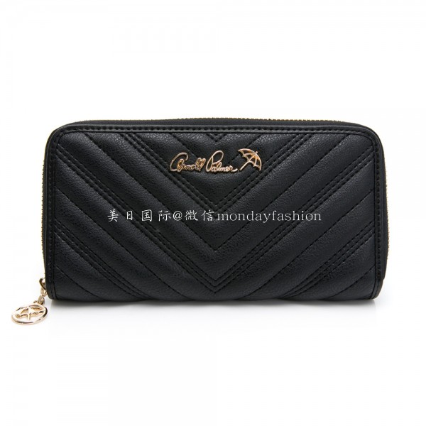 Arnold Palmer 玩美三角系列 ㄇ拉長夾-黑